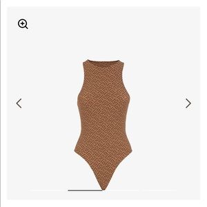 Fendi x Skims limited collection,  high neck body suit size XS.